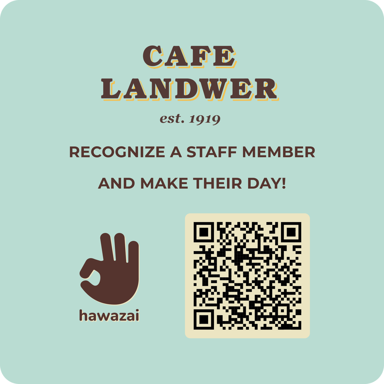 Cafe Landwer, Back Bay — Hawazai customer